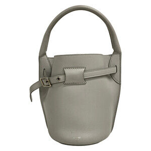 Celine Big Bag Bucket Nano Gray Leather #352918C10B